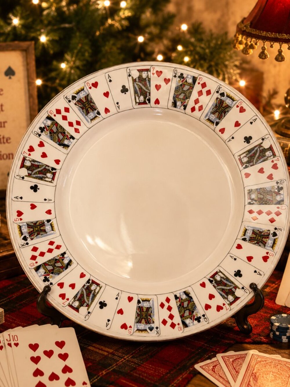 A Winning Hand! ♠️♥️♣️♦️ Set of 4 Playing Card Plates